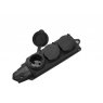 Колодка 3-мест. каучуковая с защит. крышкой IP44 General GSB-16-3-G-IP44