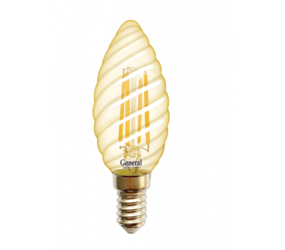 Светодиодная лампа Filament золотая CTS 7 Вт Теплый свет General GLDEN-CTS-7-230-E14-2700 Золотая