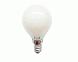 Светодиодная лампа Filament матовая G45 6 Вт Холодный свет General GLDEN-G45S-M-6-230-E14-6500