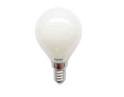 Светодиодная лампа Filament матовая G45 6 Вт Нейтральный свет General GLDEN-G45S-M-6-230-E14-4500