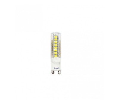 Светодиодная лампа пластик прозрачный G9 220V 7 Вт Нейтральный свет General GLDEN-G9-7-P-220-4500