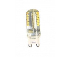 Светодиодная лампа силикон прозрачный G9 220V 5 Вт Нейтральный свет General GLDEN-G9-5-S-220-4500