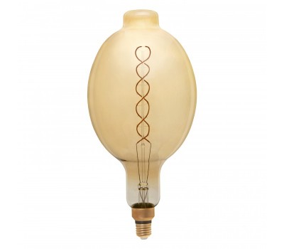 Светодиодная лампа Filament золотая Димм. BT180 Винтажная 8 Вт Теплый свет General GLDEN-BT180DSS-DEM-8ВТ-230-E27-2700