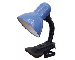 Лампа настольная на прещепке General GTL-003-60-220 синий