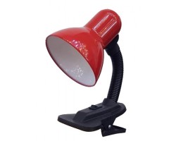 Лампа настольная на прещепке General GTL-005-60-220 красный